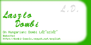 laszlo dombi business card